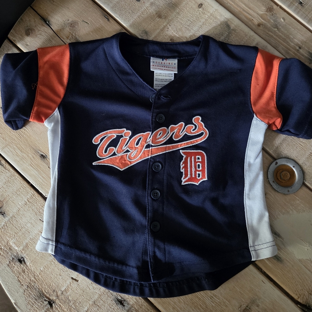 Detroit Tigers Toddler Baseball Jersey Size 3T